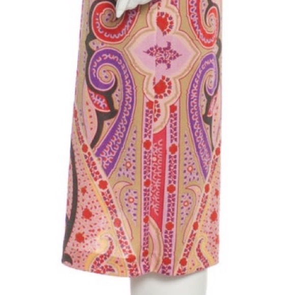 ETRO Printed Midi Dress, Large - Picture 5 of 6